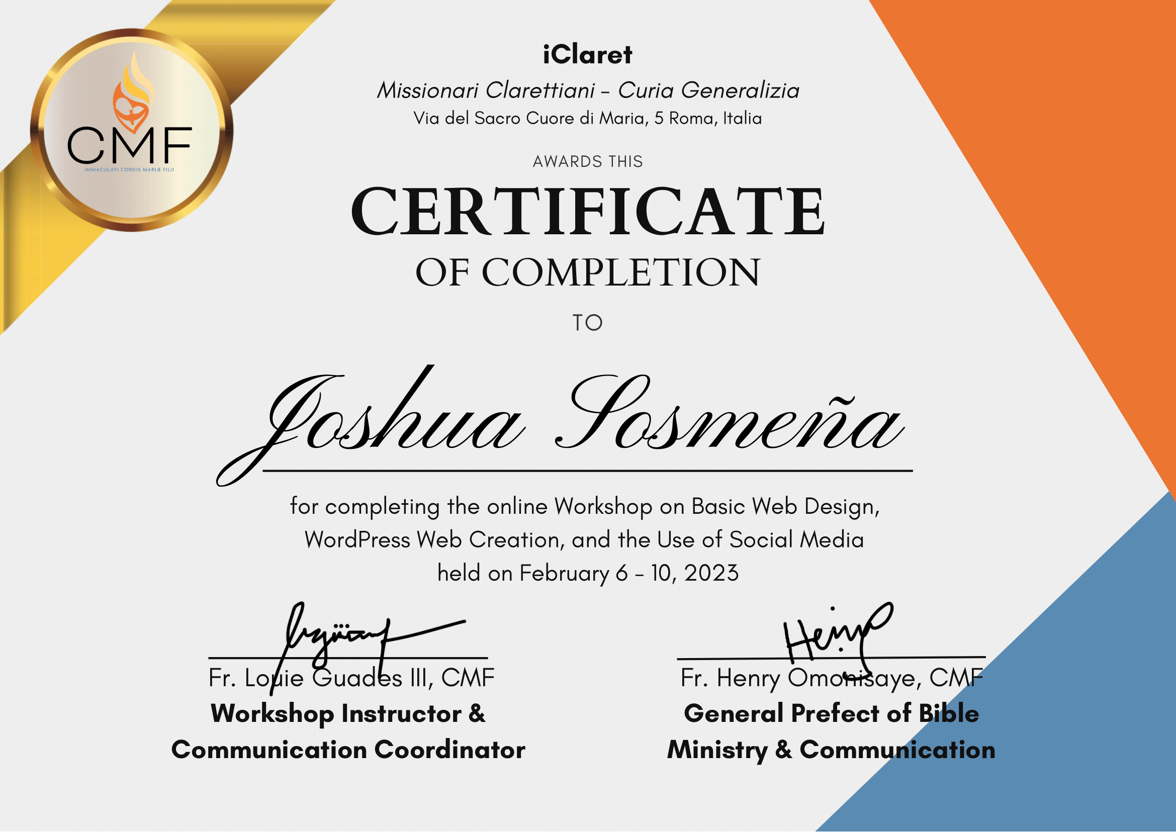 Certificate 2